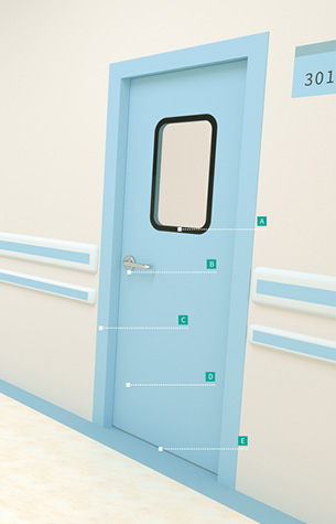 鋁鋼醫用潔凈門